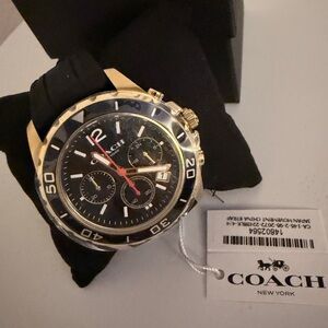 BRAND NEW Men's Coach Kent Chronograph Silicone strap watch